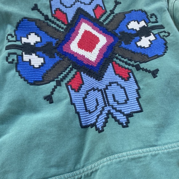 Isabel Marant Erial Oversized Convertible Embroidered Denim Jacket - 38 - Picture 10 of 13